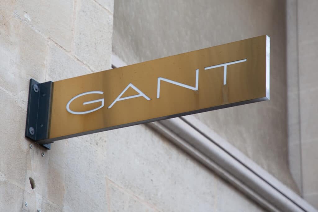 Bordeaux , Aquitaine / France - 11 25 2019 : Gant sign store luxury shop in street boutique