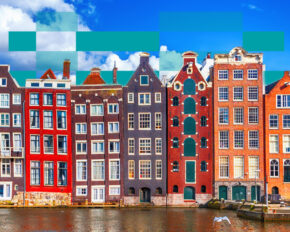 Amsterdam canal side buildings