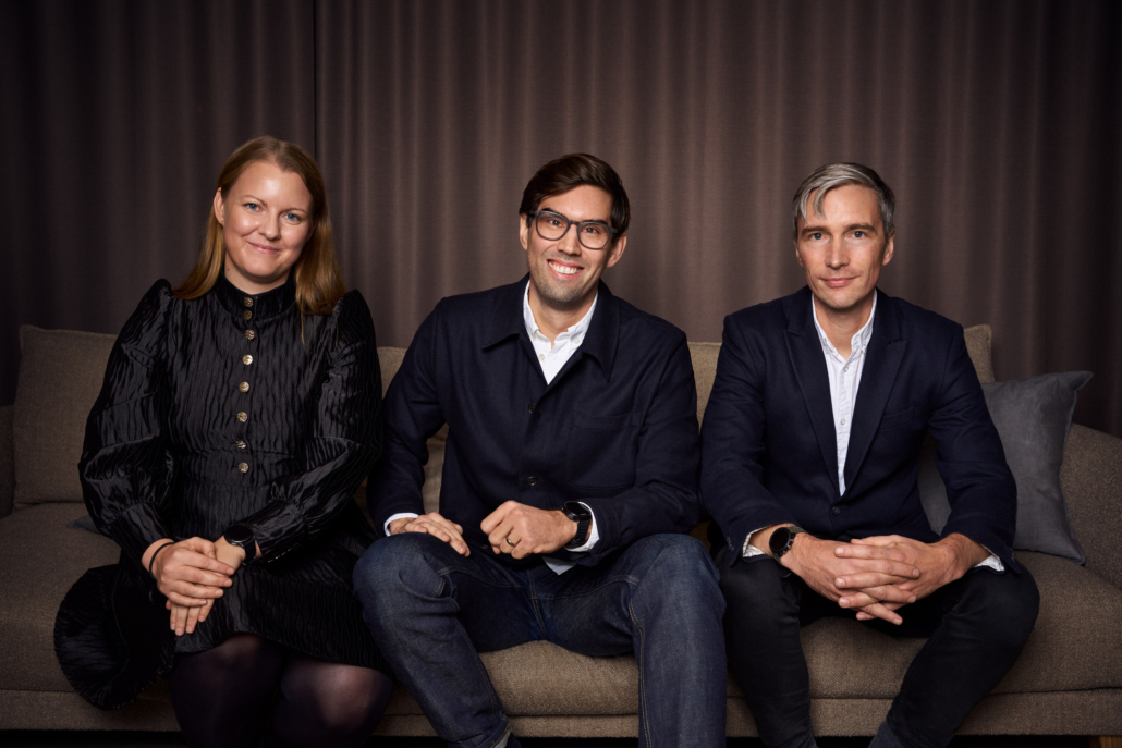 Lisa Gröning, Andreas Nordfors och Björn Vilson. Nepa.